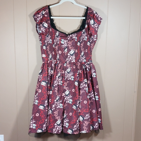 Unique Vintage Betty Boop Dress Size 1X 16 Costume Rare Halloween Crinoline Puff - Picture 2 of 9